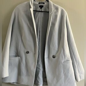 Express Sage Green Oversized Blazer Size Large